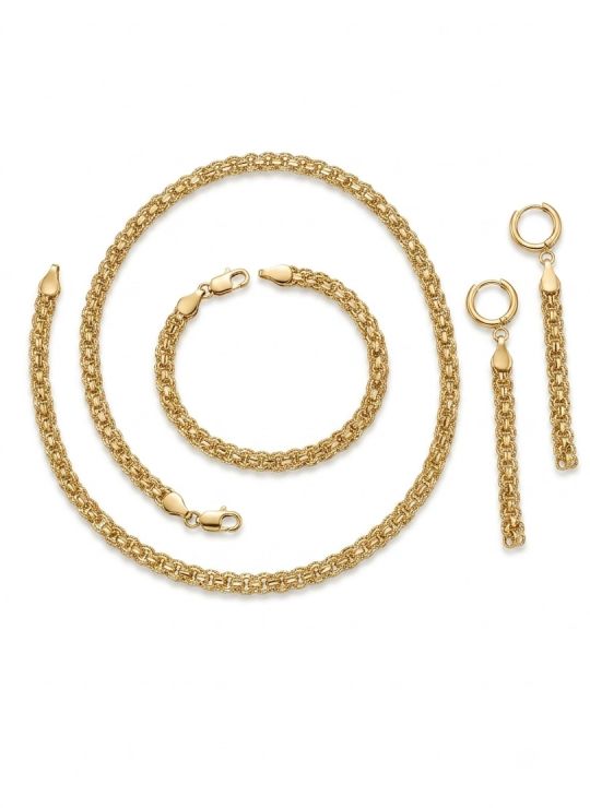 SET DE COLLAR , PULSERA , ANILLO Y DIJE EN RODIO CON MICROCIRCIONES / GARANTIA