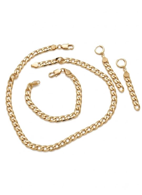 SET DE COLLAR , PULSERA Y DIJES EN RODIO CON MICROCIRCIONES / GARANTIA