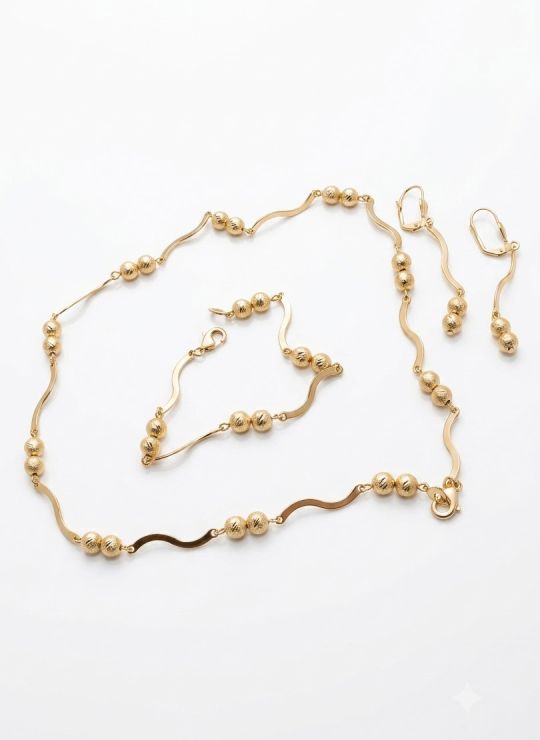 SET DE COLLAR , PULSERA Y DIJES EN RODIO CON MICROCIRCIONES / GARANTIA