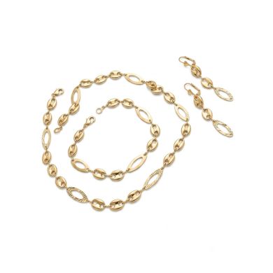 SET DE COLLAR , PULSERA Y DIJES EN RODIO CON MICROCIRCIONES / GARANTIA