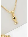 SET DE COLLAR Y DIJE EN RODIO CON MICROCIRCIONES
