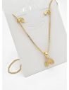 SET DE COLLAR Y DIJE EN RODIO CON MICROCIRCIONES