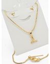 SET DE COLLAR Y DIJE EN RODIO CON MICROCIRCIONES
