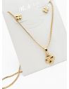 SET DE COLLAR Y DIJE EN RODIO CON MICROCIRCIONES