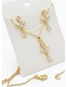 SET DE COLLAR Y DIJE EN RODIO CON MICROCIRCIONES