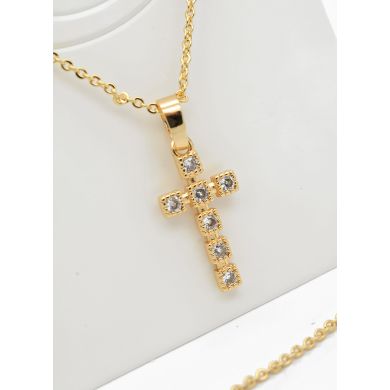SET DE COLLAR Y DIJE EN RODIO CON MICROCIRCIONES