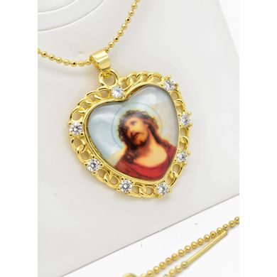 SET DE COLLAR Y DIJE EN RODIO CON MICROCIRCIONES