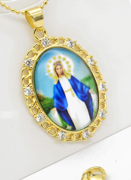 SET DE COLLAR Y DIJE EN RODIO CON MICROCIRCIONES