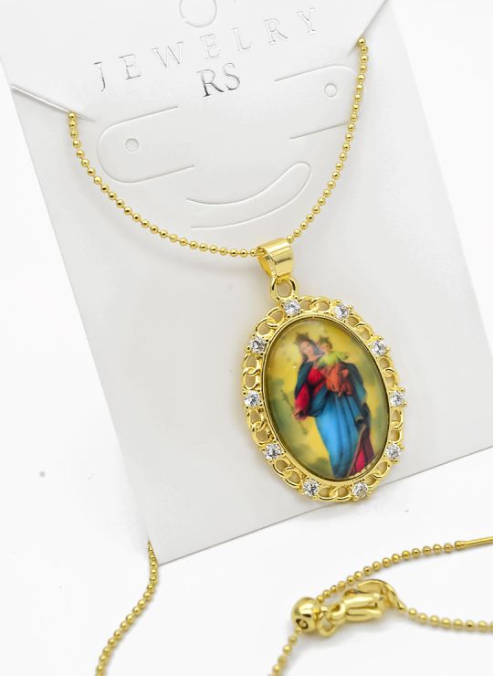 SET DE COLLAR Y DIJE EN RODIO CON MICROCIRCIONES