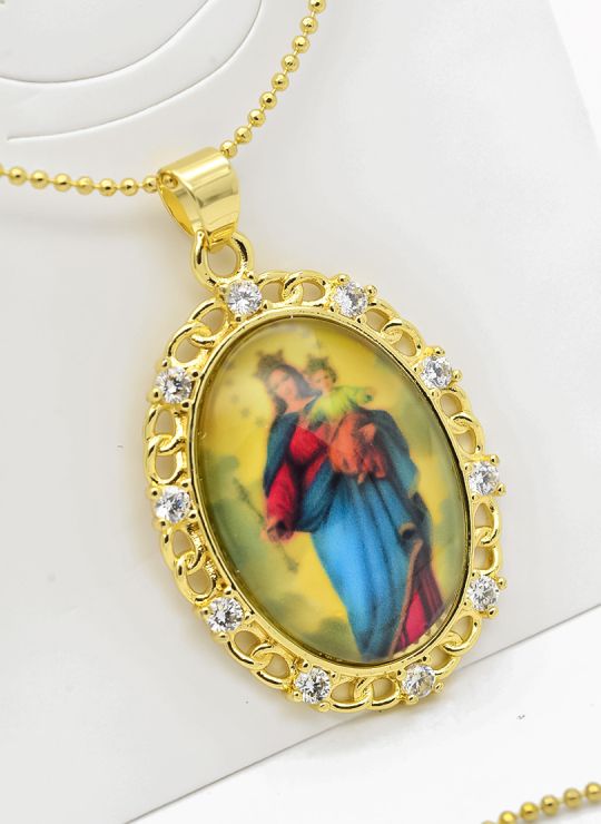 SET DE COLLAR Y DIJE EN RODIO CON MICROCIRCIONES