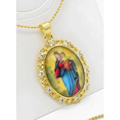 SET DE COLLAR Y DIJE EN RODIO CON MICROCIRCIONES