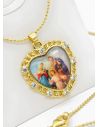 SET DE COLLAR Y DIJE EN RODIO CON MICROCIRCIONES