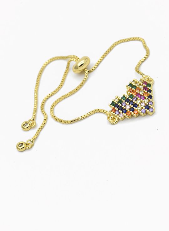 PULSERA / BRAZALETE EN RODIO CON MICROCIRCONES