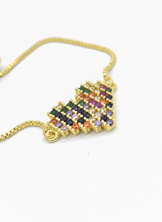 PULSERA / BRAZALETE EN RODIO CON MICROCIRCONES