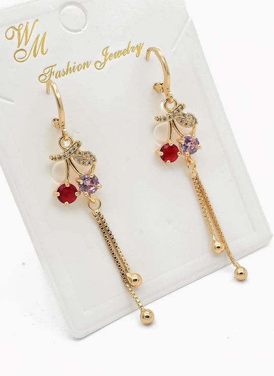 ARETES RODIO MARCA XUPING MICROCIRCONES /YSX