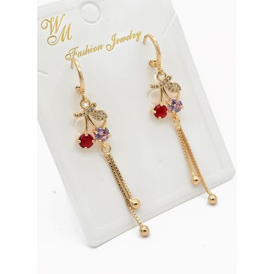 ARETES RODIO MARCA XUPING MICROCIRCONES /YSX