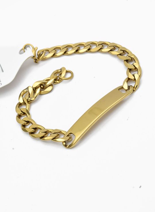 PULSERA COMBINADA EN ACERO INOXIDABLE 316L VIP