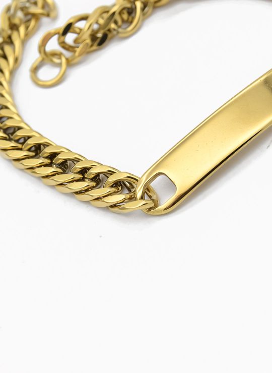 PULSERA COMBINADA EN ACERO INOXIDABLE 316L VIP