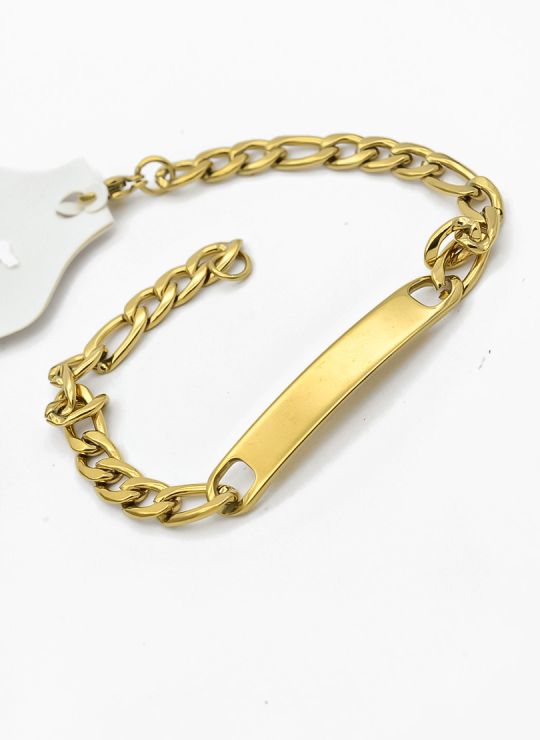 PULSERA COMBINADA EN ACERO INOXIDABLE 316L VIP