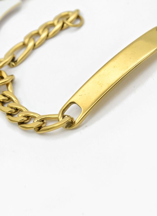 PULSERA COMBINADA EN ACERO INOXIDABLE 316L VIP