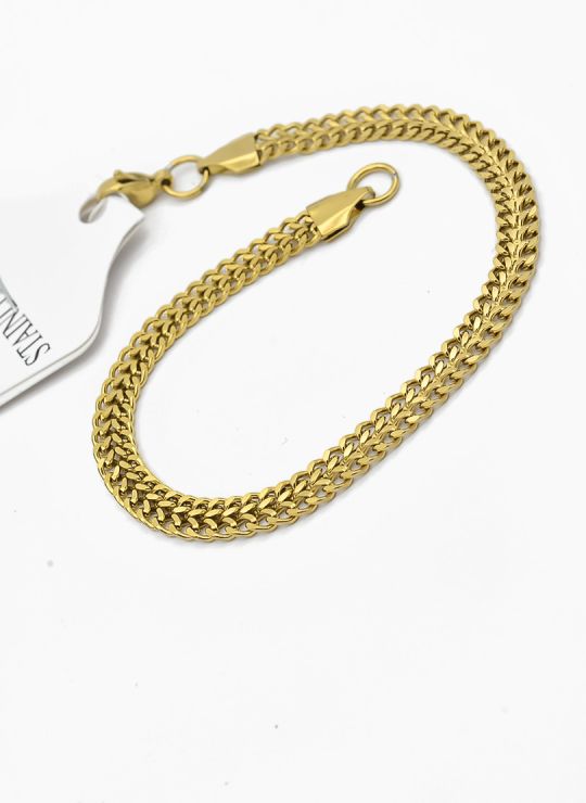 PULSERA COMBINADA EN ACERO INOXIDABLE 316L VIP