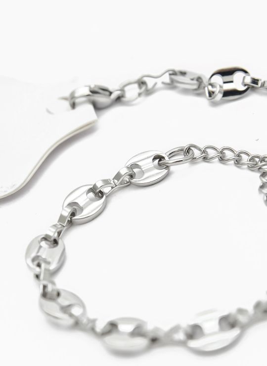 PULSERA COMBINADA EN ACERO INOXIDABLE 316L VIP