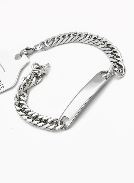 PULSERA COMBINADA EN ACERO INOXIDABLE 316L VIP