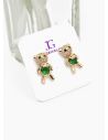 ARETES RODIO MARCA XUPING MICROCIRCONES /YSX