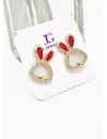 ARETES RODIO MARCA XUPING MICROCIRCONES /YSX