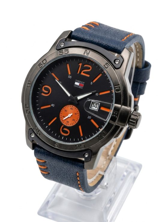 RELOJ CON CALENDARIO/SEGUNDERO LATERAL CALIDAD AAA PULSO CUERO REFORZADO PREMIUM/NO SUMERGIBLE