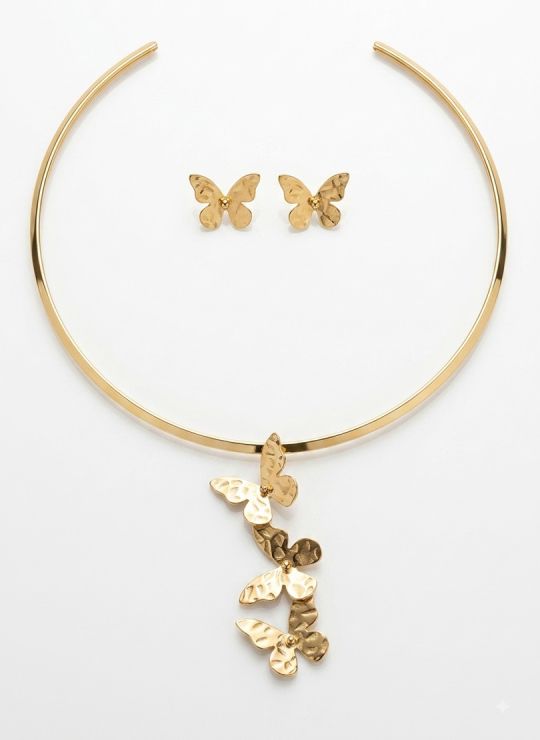 SET DE COLLAR, DIJE EN ACERO INOXIDABLE 316L
