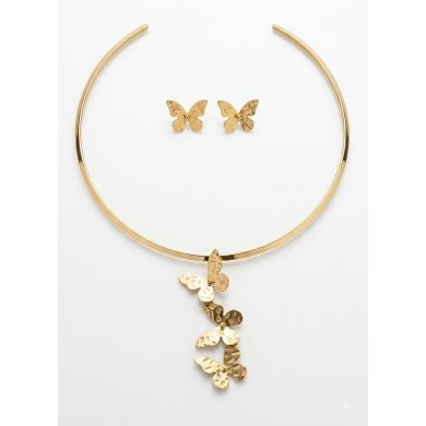 SET DE COLLAR, DIJE EN ACERO INOXIDABLE 316L