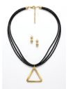 SET DE COLLAR, DIJE EN ACERO INOXIDABLE 316L