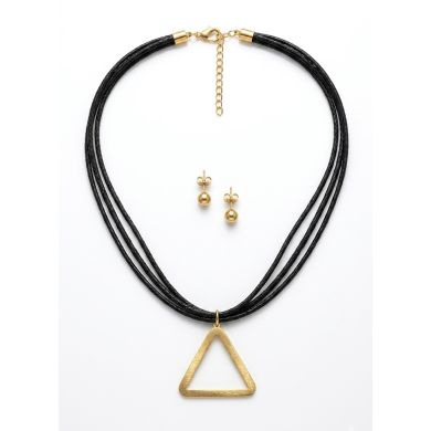 SET DE COLLAR, DIJE EN ACERO INOXIDABLE 316L