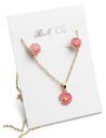 SET DE COLLAR Y DIJE EN RODIO CON MICROCIRCIONES