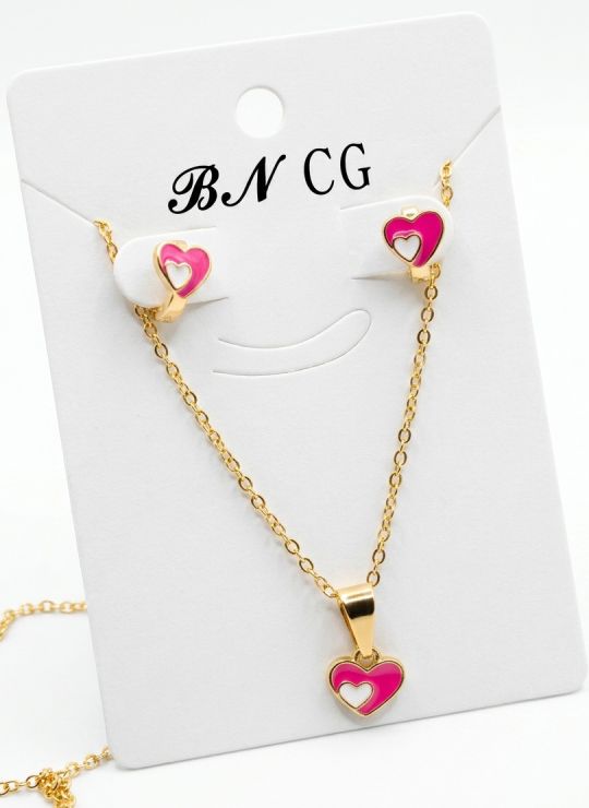 SET DE COLLAR Y DIJE EN RODIO CON MICROCIRCIONES