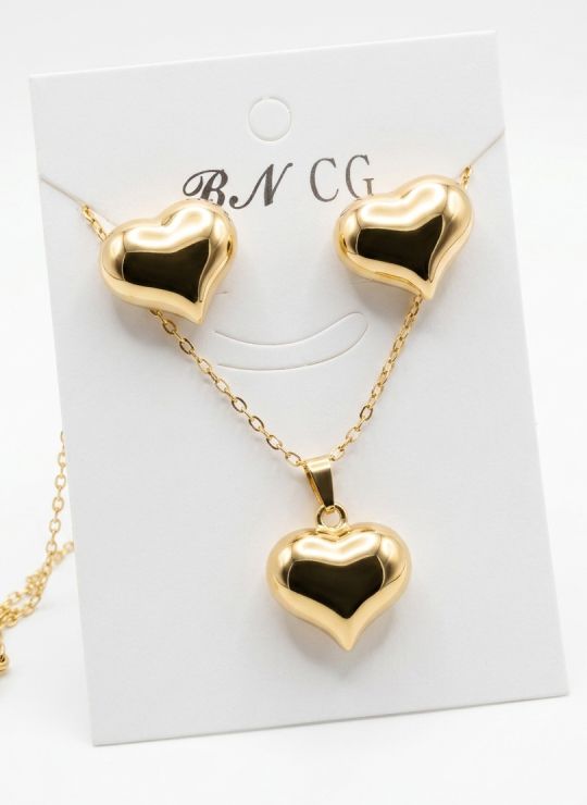 SET DE COLLAR Y DIJE EN RODIO CON MICROCIRCIONES