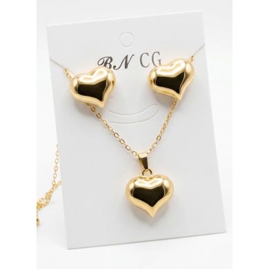 SET DE COLLAR Y DIJE EN RODIO CON MICROCIRCIONES