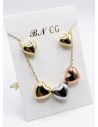 SET DE COLLAR Y DIJE EN RODIO CON MICROCIRCIONES/XUPING