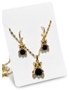 SET DE COLLAR Y DIJE EN RODIO CON MICROCIRCIONES/XUPING