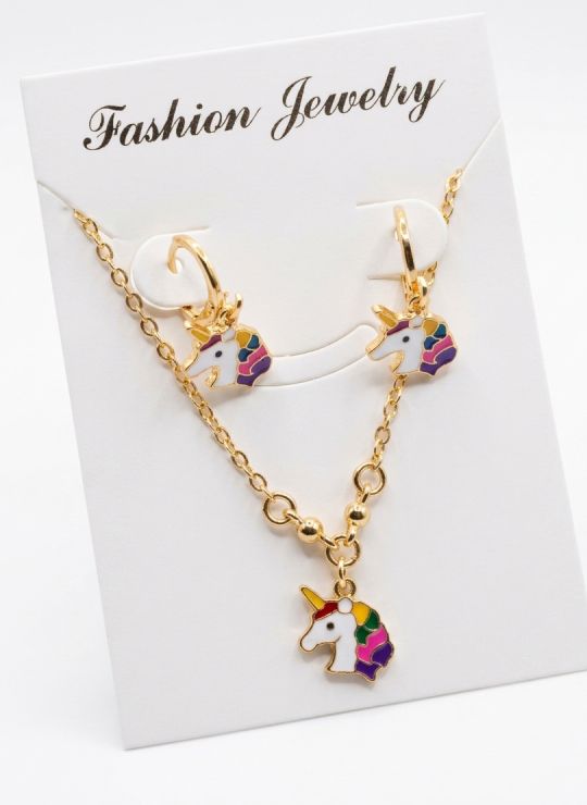 SET DE COLLAR Y DIJE EN RODIO CON MICROCIRCIONES/XUPING