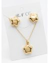 SET DE COLLAR Y DIJE EN RODIO CON MICROCIRCIONES/XUPING