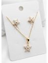 SET DE COLLAR Y DIJE EN RODIO CON MICROCIRCIONES/XUPING