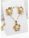 SET DE COLLAR Y DIJE EN RODIO CON MICROCIRCIONES/XUPING