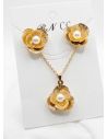 SET DE COLLAR Y DIJE EN RODIO CON MICROCIRCIONES/XUPING