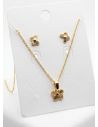 SET DE COLLAR Y DIJE EN RODIO CON MICROCIRCIONES/XUPING