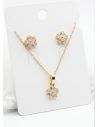 SET DE COLLAR Y DIJE EN RODIO CON MICROCIRCIONES/XUPING