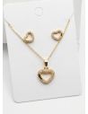 SET DE COLLAR Y DIJE EN RODIO CON MICROCIRCIONES/XUPING