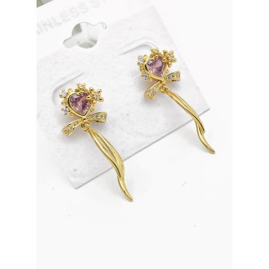 ARETES RODIO MARCA XUPING MICROCIRCONES /YSX