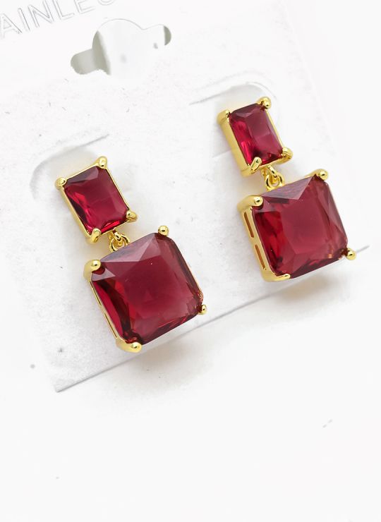 ARETES RODIO MARCA XUPING MICROCIRCONES /YSX